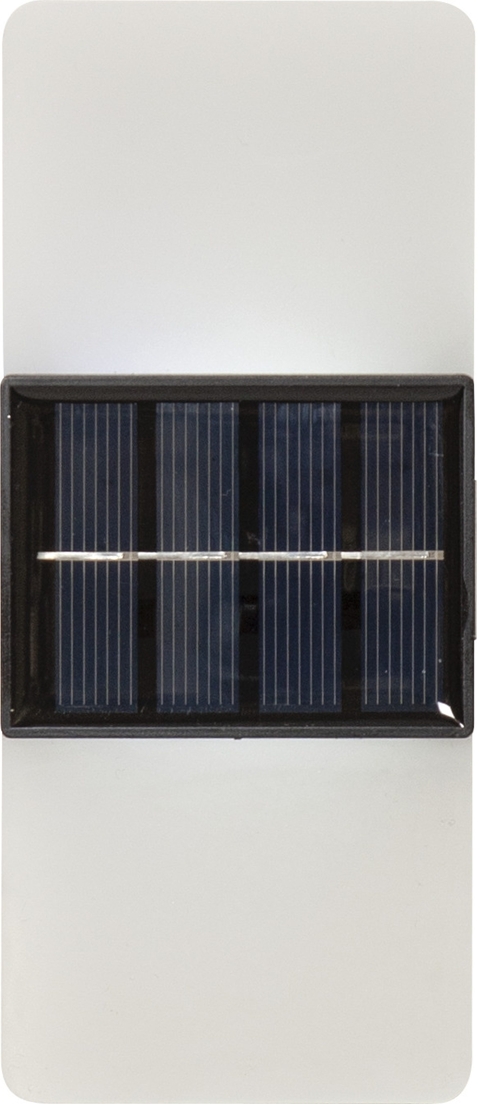 STAR TRADING LED Solarleuchte Solar-Wandleuchte Wandy Frost, Tageslichtsensor, LED fest integriert, Warmweiß, 2 Lichtfarben, Dämmerungssensor