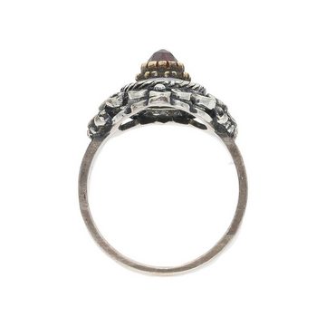 JuwelmaLux Fingerring JuwelmaLux Trachten Damenring 925/000 Silber mit Perlmutt und Granat, (kein Set, 1-tlg)