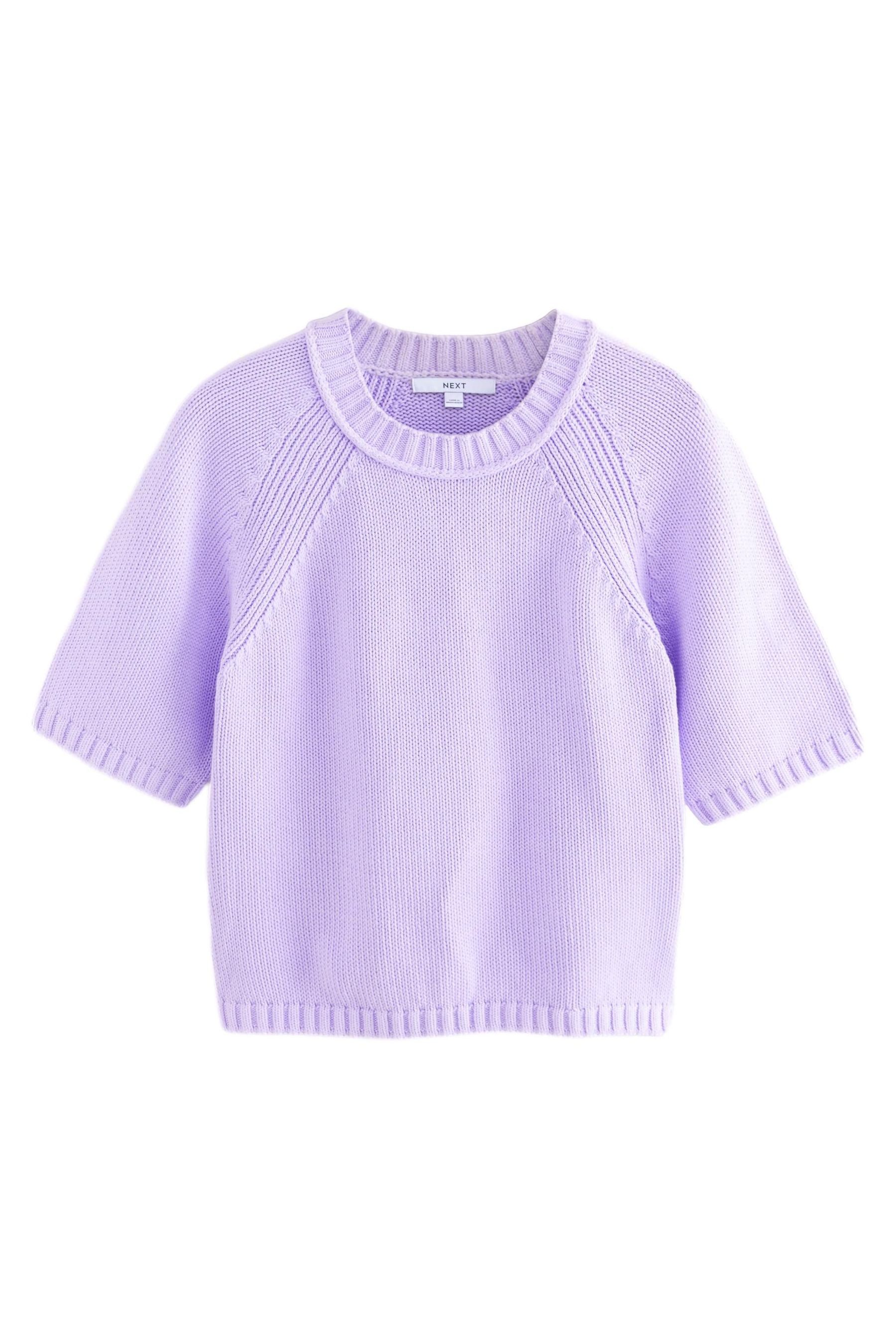 Next T-Shirt Kurzärmeliges Strickoberteil aus 100 % günstig online kaufen