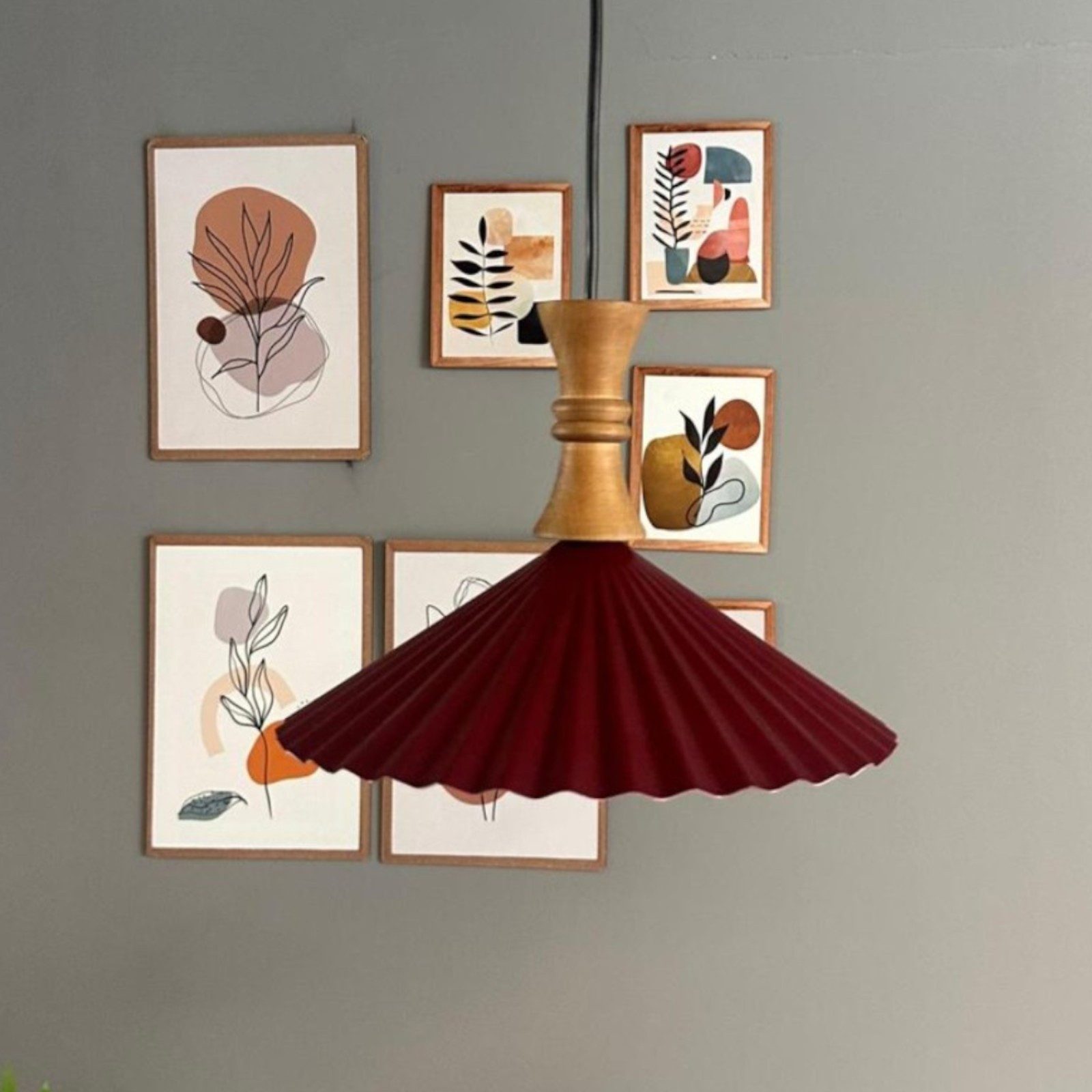 Bamyum Pendelleuchte Avilla Bauer Metall Modern Pendelleuchte, ohne Leuchtmittel