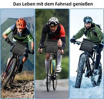 HEYHIPPO Fahrradtasche Multifunktionale Kopf Tasche große elektrische Fahrrad hängende Tasche, Multifunktionale Fahrradtasche für Lenker und Vorderrad hohe Kapazität