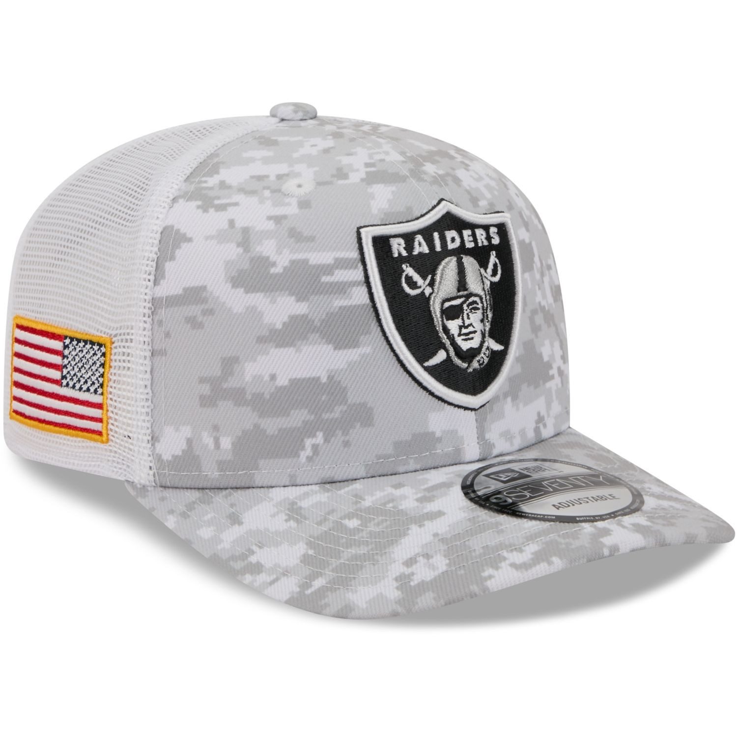 New Era Trucker Cap 9Seventry Trucker SALUTE Las Vegas Raiders