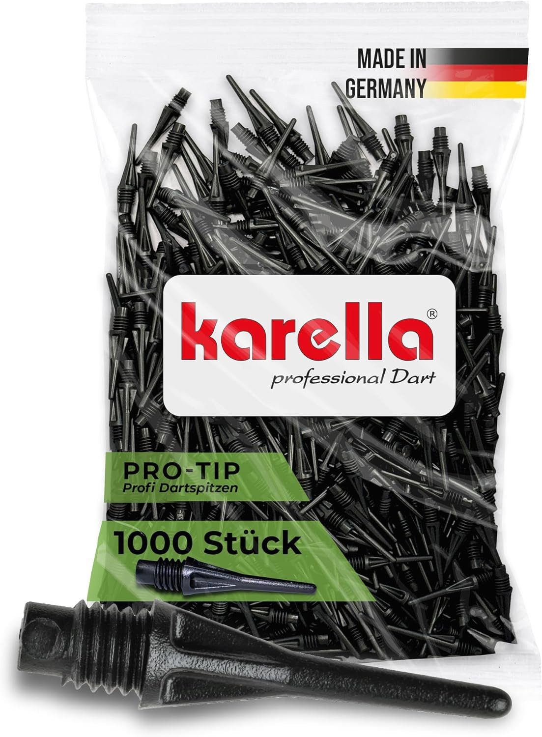 Karella Softdarts Pro-Tip 2BA Gewinde 1000 St. Schwarz