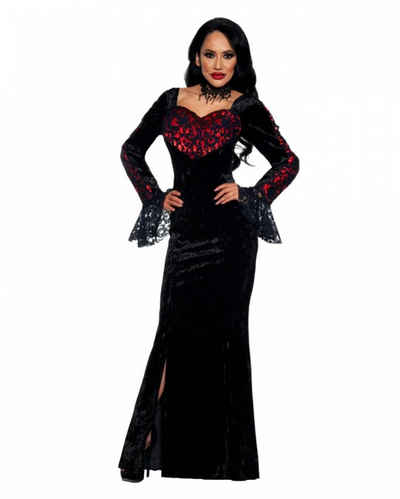 Horror-Shop Vampir-Kostüm Bloodline Vampiress Kostüm Kleid für Damen