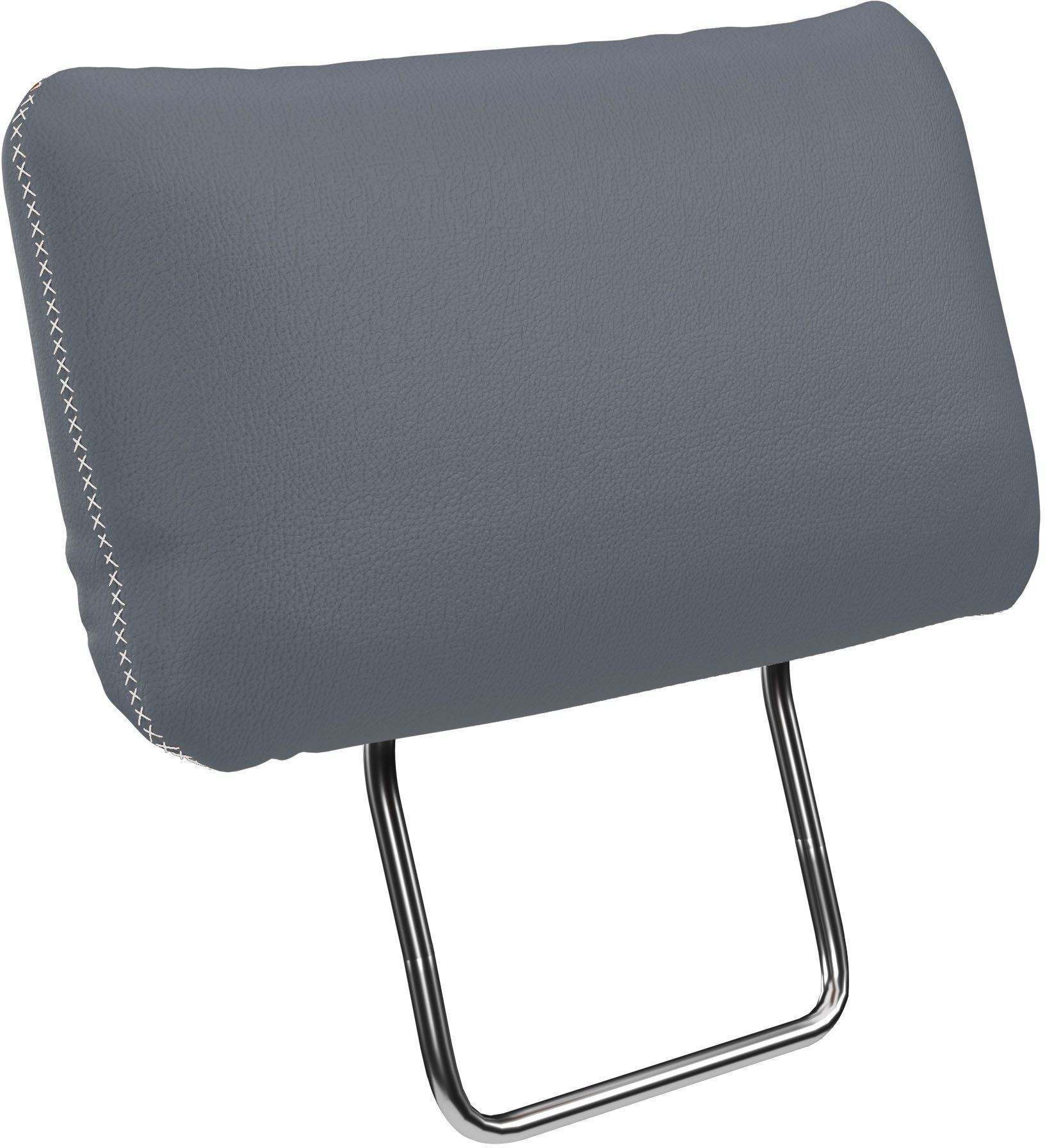 OTTO home Sofa-Kopfstütze Varese, (1 Stück), Kreuznaht in beige