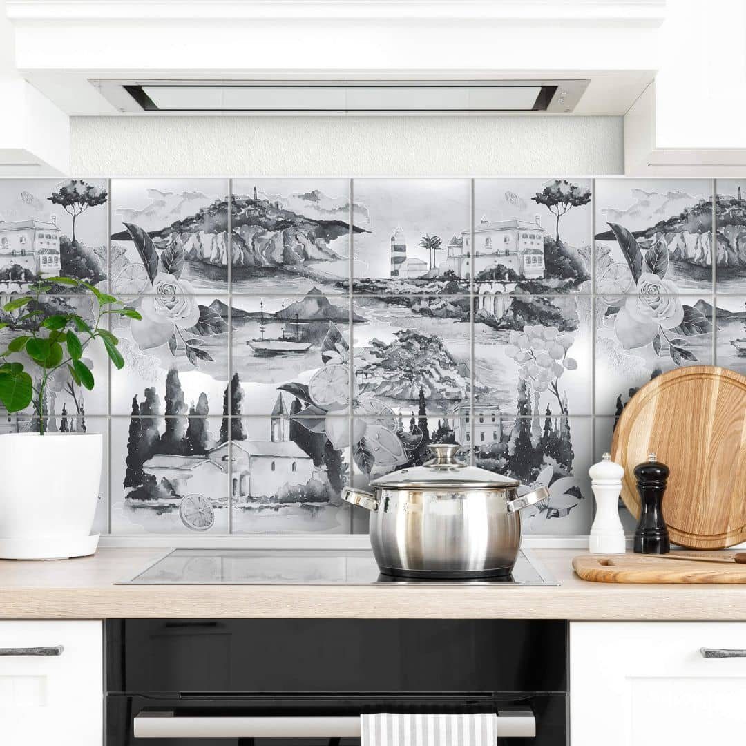K&L Wall Art Fliesenaufkleber Wandschutz Sticker günstig online kaufen