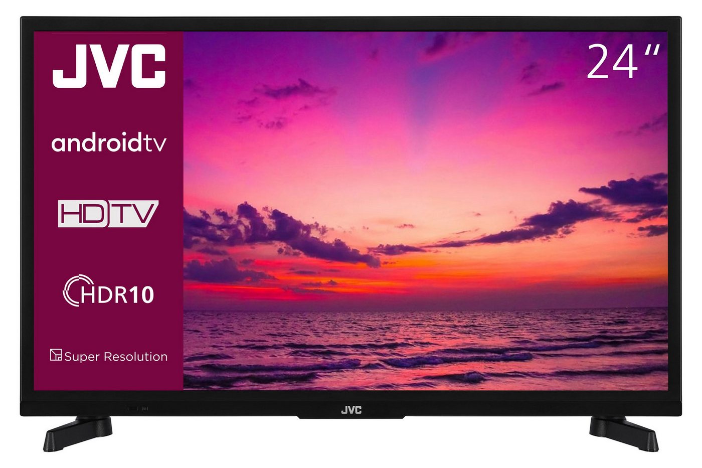 JVC LT-24VAH3455 LCD-LED Fernseher (60 cm/24 Zoll, HD-ready, Android TV, Android Smart TV, HDR, Triple-Tuner, Bluetooth) schwarz ! RABATT: 29.3% JVC LT-24VAH3455 LCD-LED Fernseher (60 cm/24 Zoll, HD-ready, Android TV, Android Smart TV, HDR, Triple-Tuner, Bluetooth) schwarz ! RABATT: 29.3%