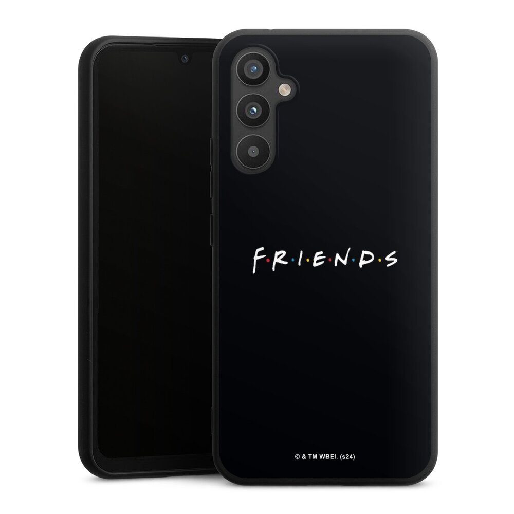 DeinDesign Handyhülle Friends Logo Offizielles Lizenzprodukt Friends Logo White On Black, Samsung Galaxy A34 5G Silikon Hülle Premium Case Handy Schutzhülle