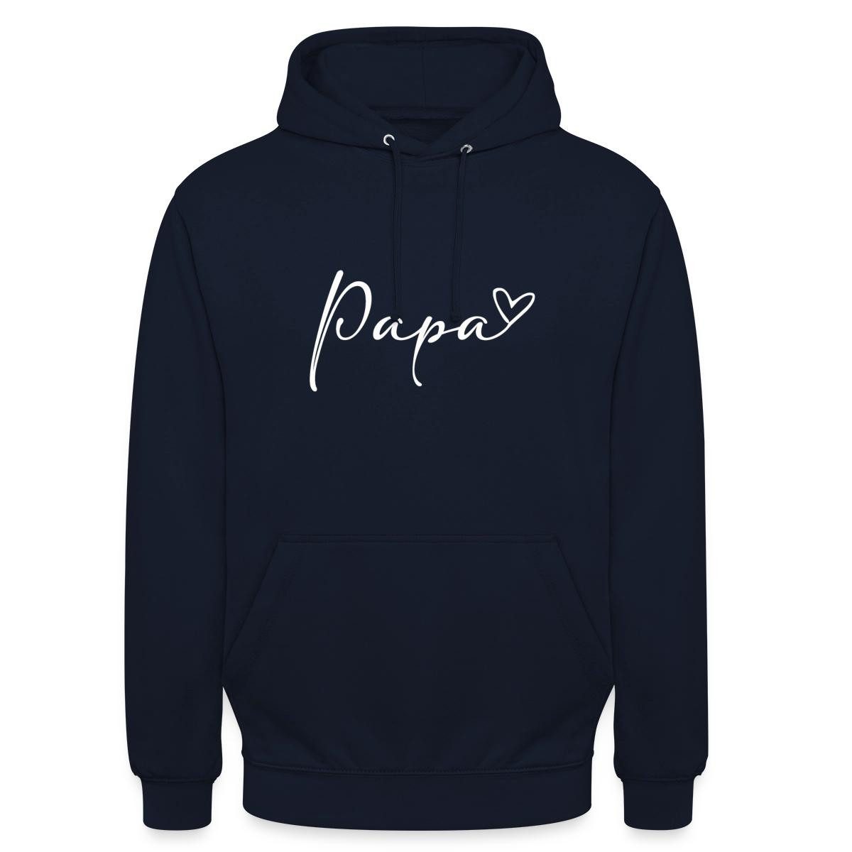 Hoodie Papa Handschrift Mit Herz Unisex Hoodie