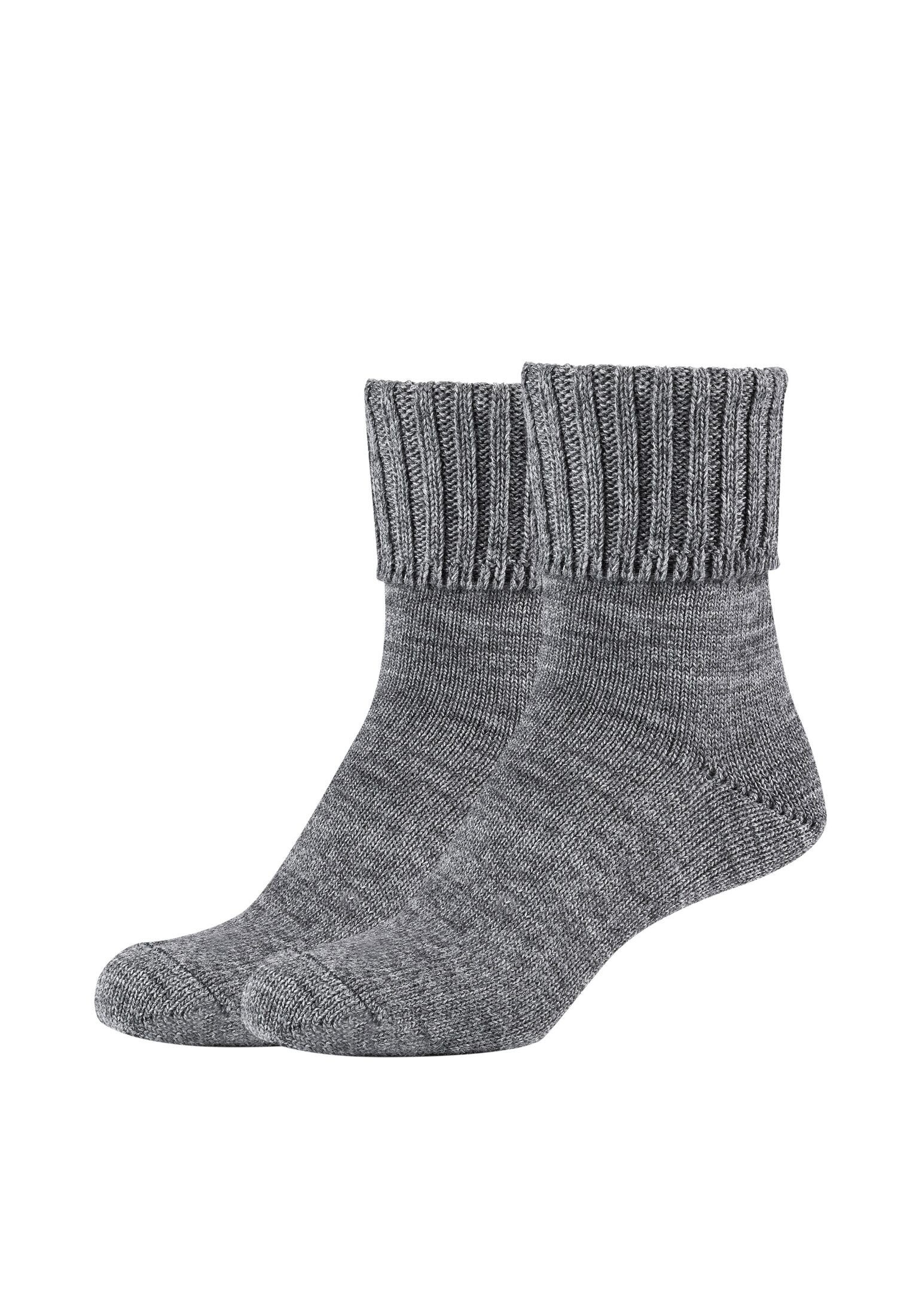 Socken Camano Socken Pack melange dark grey 2er