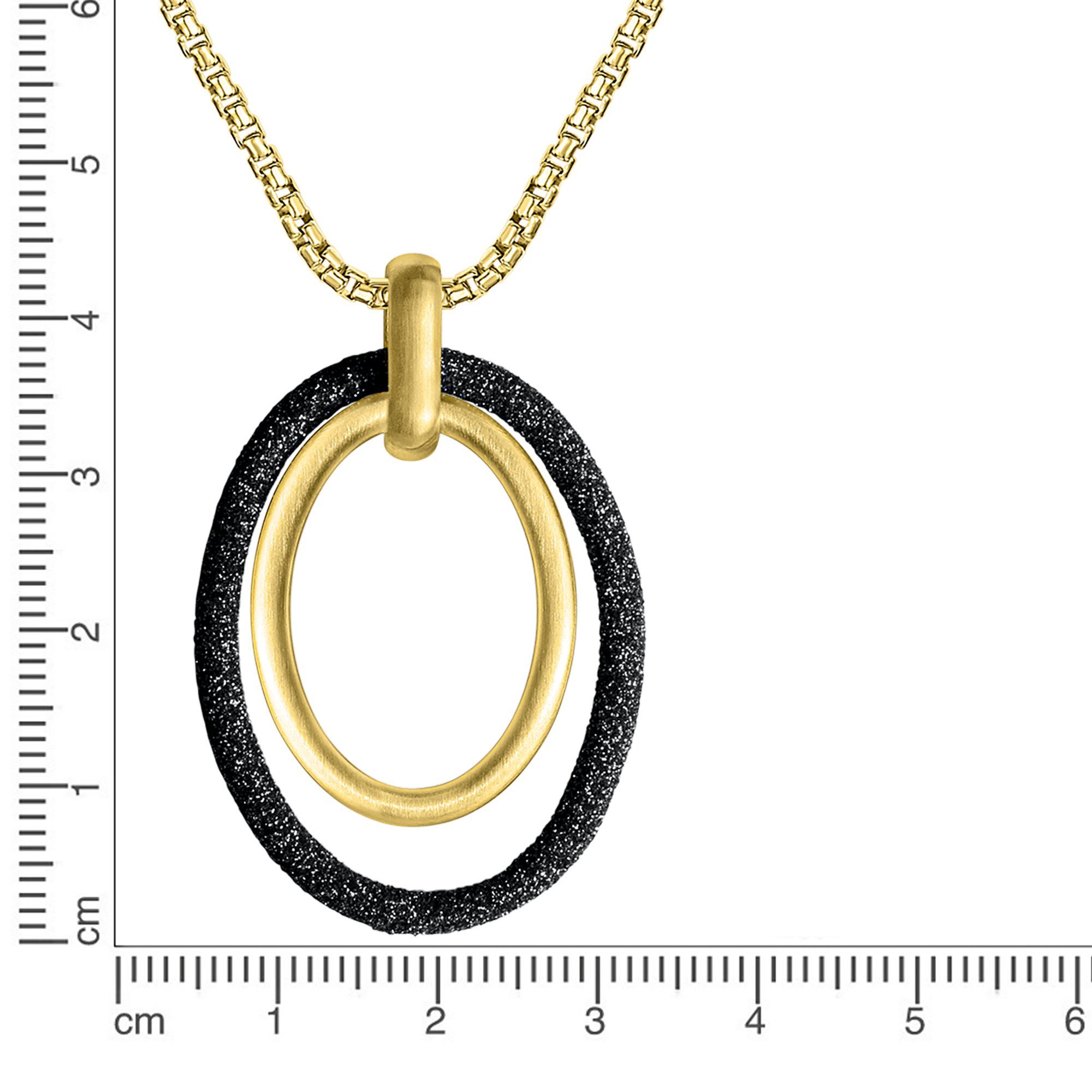 Zeeme Kette mit Anhänger Edelstahl gelb günstig online kaufen