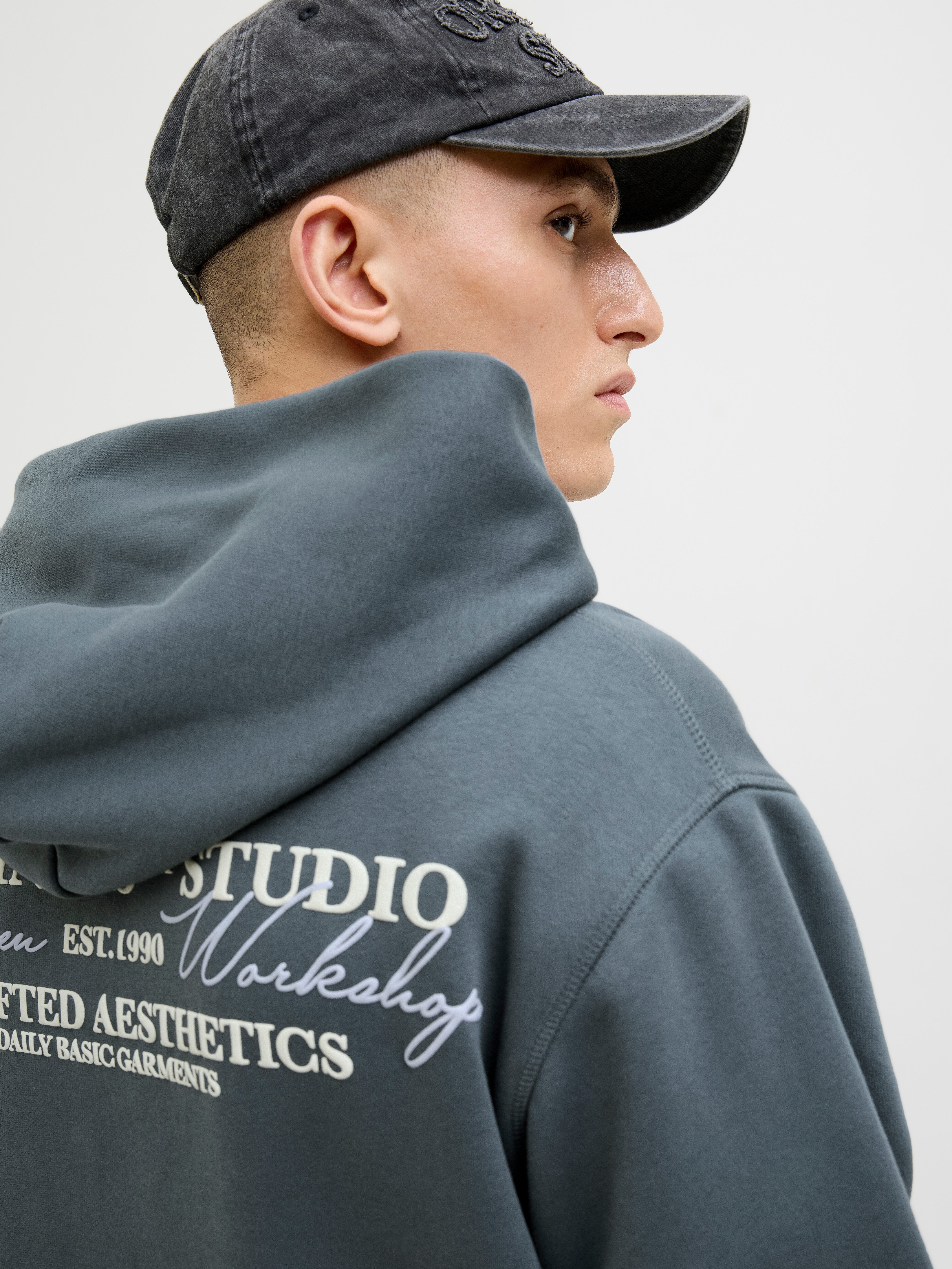 Jack & Jones Herren Hoodie Kapuzenpullover JORISLINGTON BACK SWEAT HOOD- Re günstig online kaufen