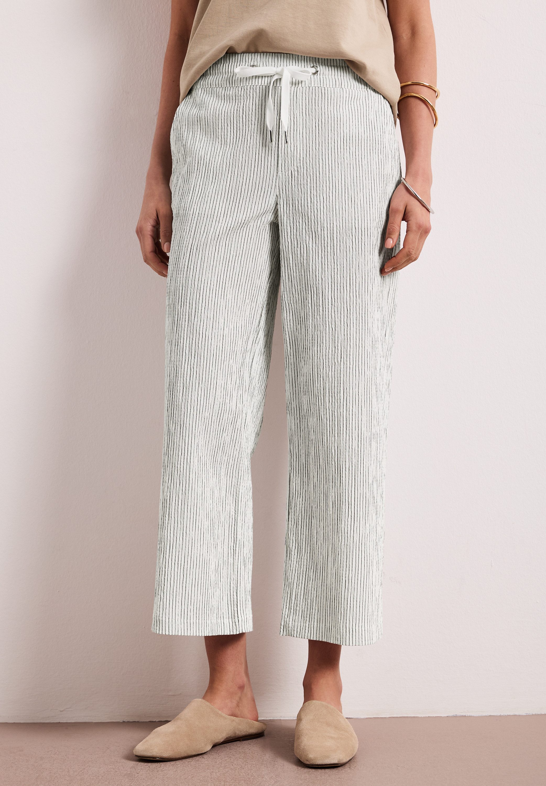 STREET ONE Stoffhose High Waist