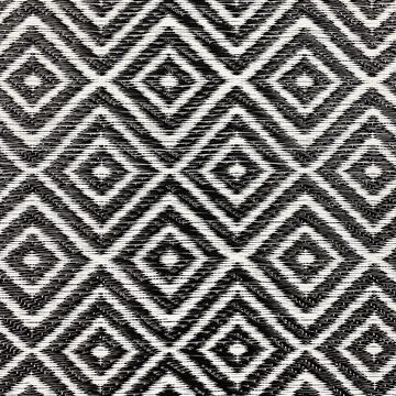 Outdoorteppich Stilvoller Outdoor-Teppich mit klassischem Rautenmuster in schwarz, Carpetia, rechteckig