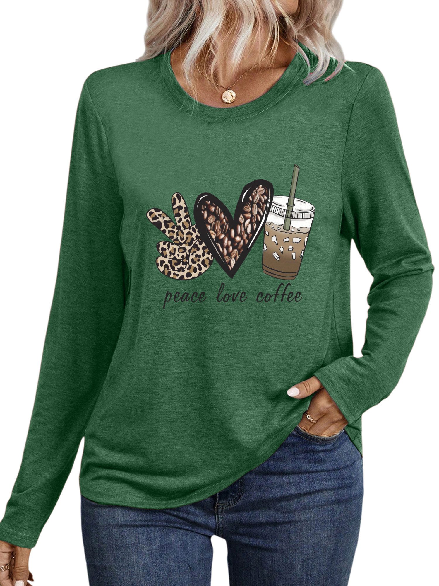 PYLIKE Longsleeve Shirts Damen Casual Liebe günstig online kaufen