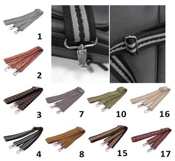 maDDma Schulterriemen Stoffhenkel Taschenriemen Gurtband Boho-Style Breite 3,8cm Trageband