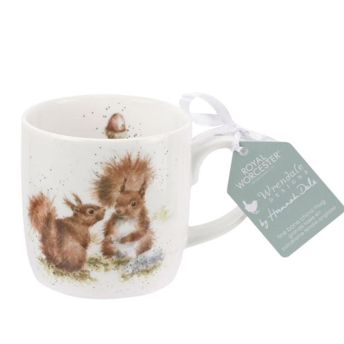 Wrendale Кружки Wrendale Designs Porzellan-Becher Eichhörnchen unter Freunden, Porzellan