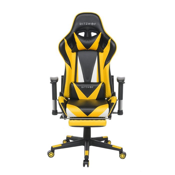 BLiTZWOLF Gaming-Stuhl BW-GC2 (Racing Stuhl Bürostuhl Ergonomischer Stuhl) mit Kopfstütze Lendenstütze Höhenverstellbar einstellbarer