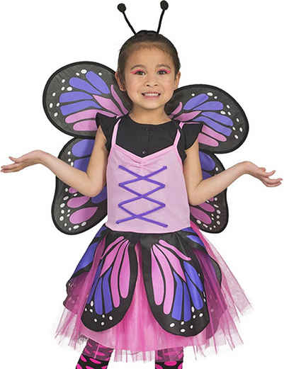 Funny Fashion Feen-Kostüm »Schmetterling Belle Kostüm für Mädchen - Pink - Kinderkostüm mit Flügeln«