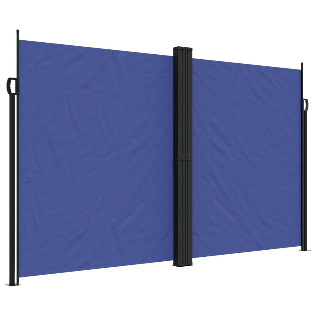 Seitenmarkise 200 x 600 cm Seitenmarkise Ausziehbar Blau 200x600 cm