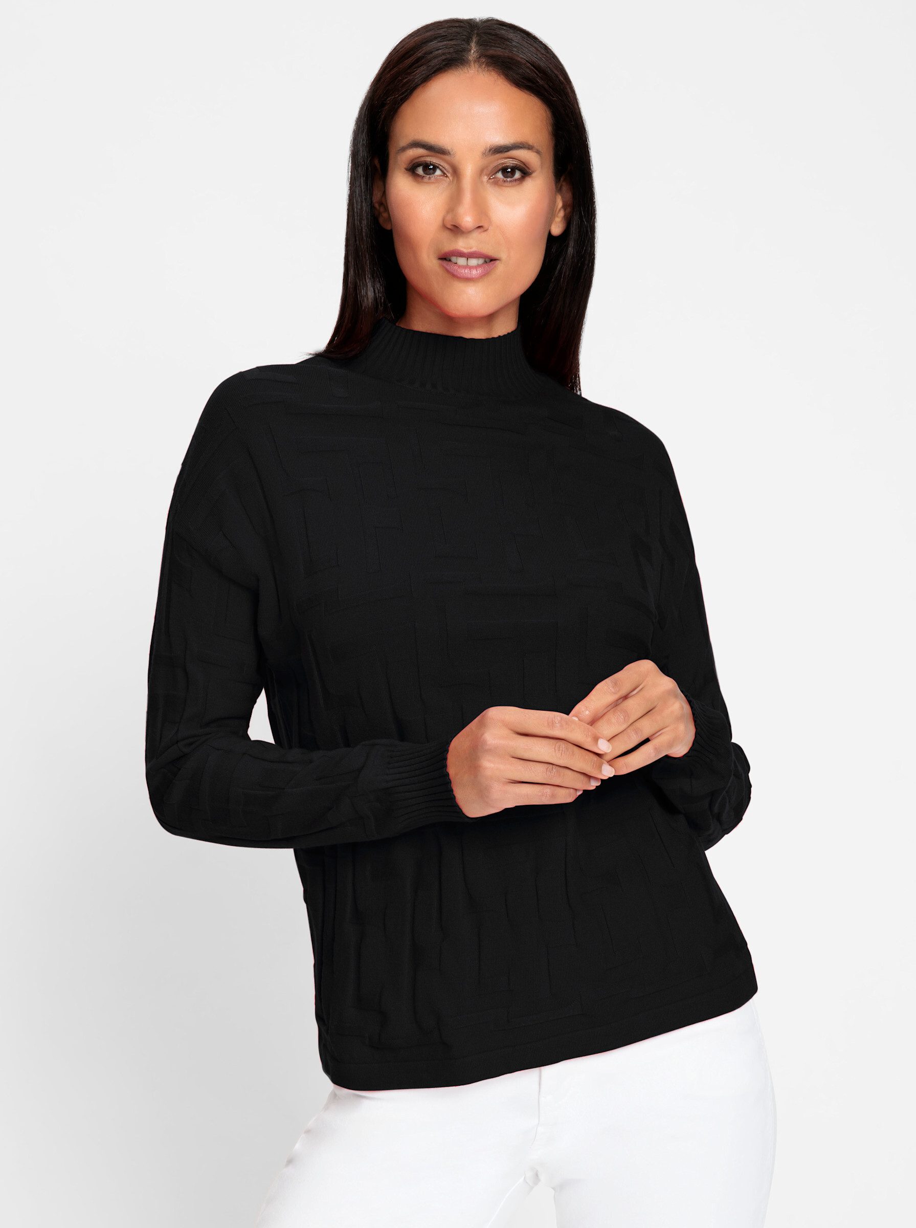 heine Strickpullover Jacquardpullover günstig online kaufen
