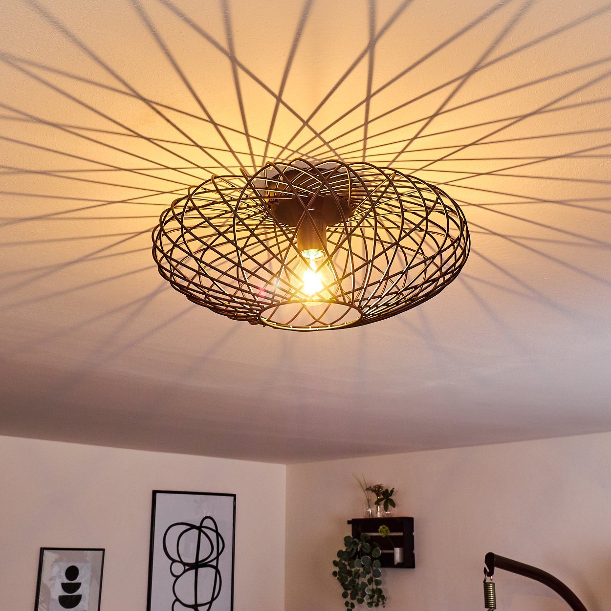 hofstein Deckenleuchte »Pieris« Deckenlampe aus Metall günstig online kaufen
