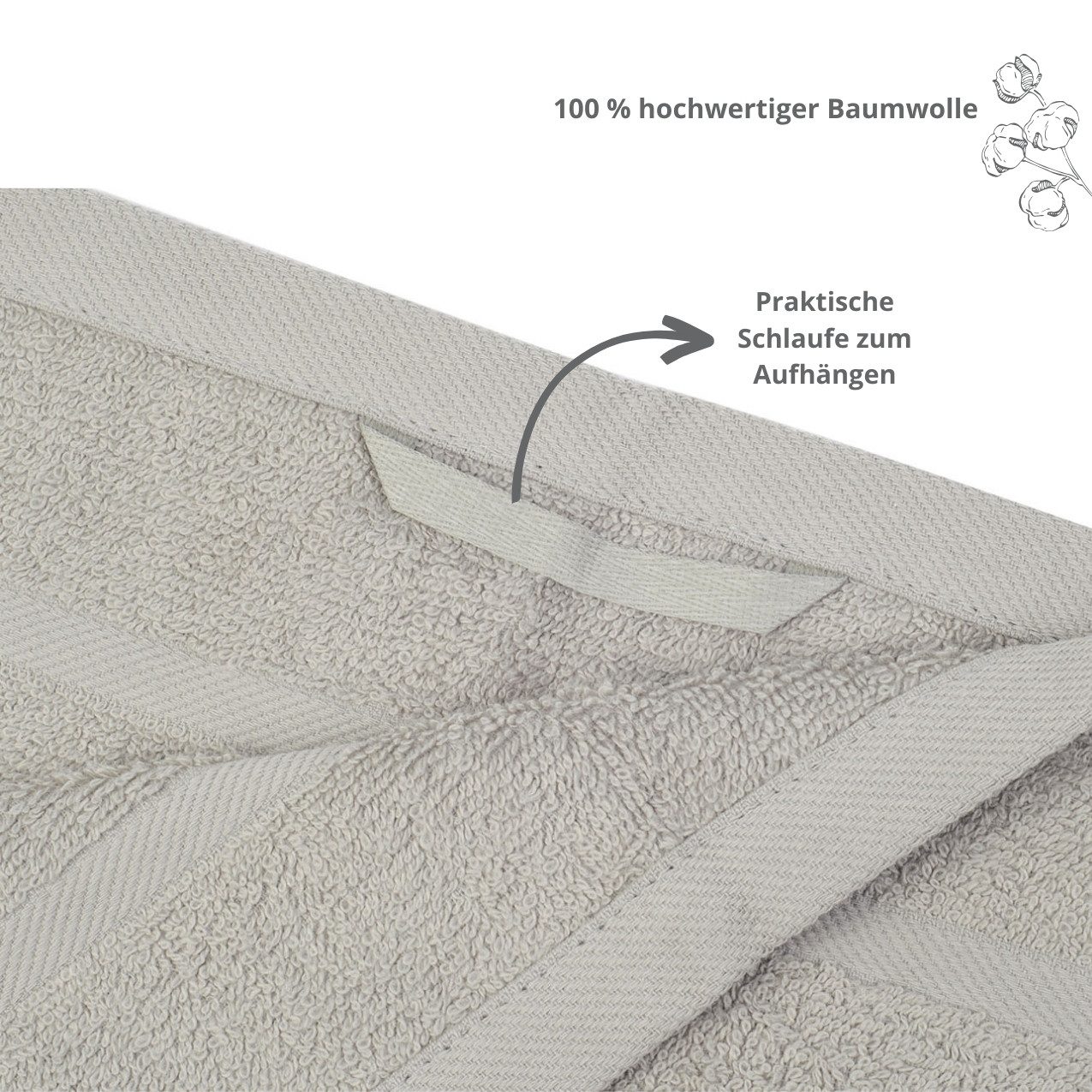 liebling Gästehandtuch Borkum, 100% Baumwolle, mit günstig online kaufen