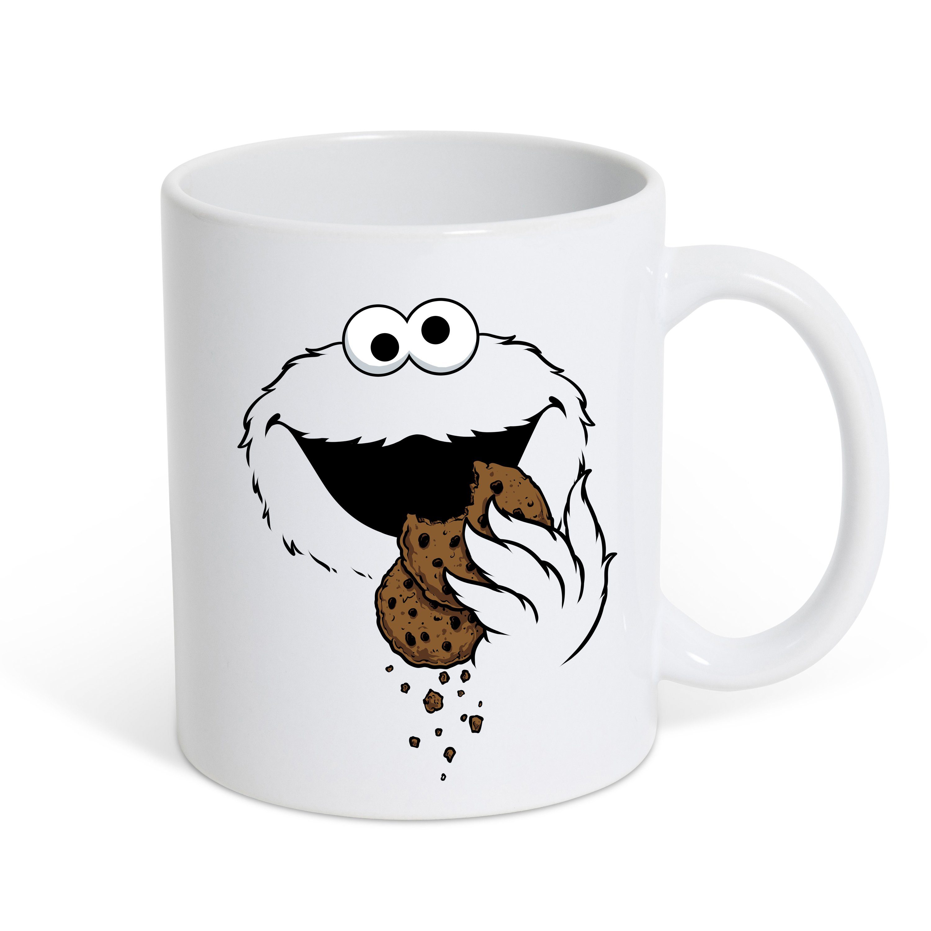 Keramik, Print Designz Youth trendigem Kekse-Monster Weiß Tasse Tasse, mit