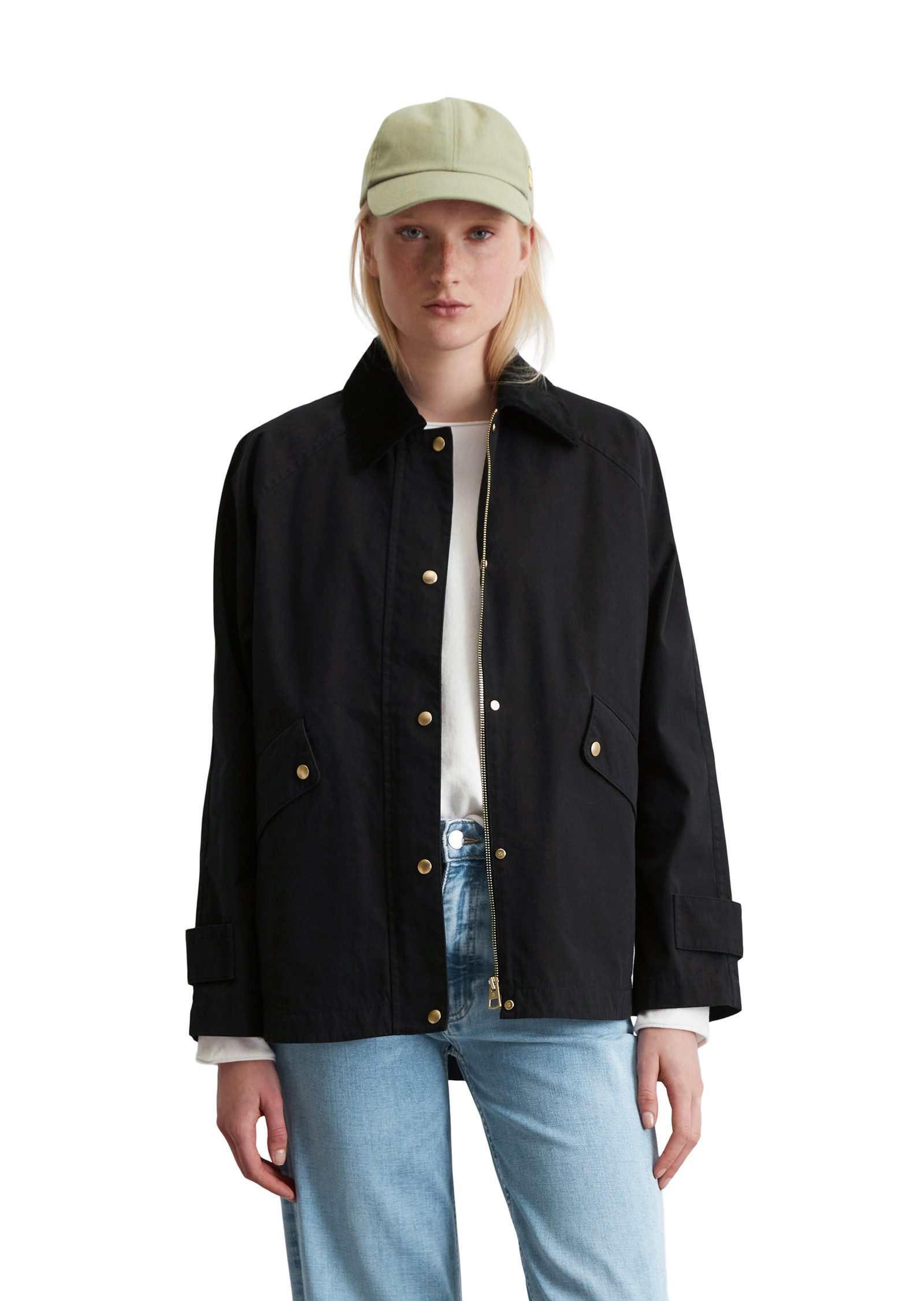 Marc O'Polo Langjacke im Cape-Stil, Kragen günstig online kaufen