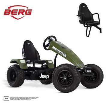 Berg Go-Kart BERG Gokart XXL Jeep® Revolution E-Motor Hybrid olivegrün E-BFR inkl.