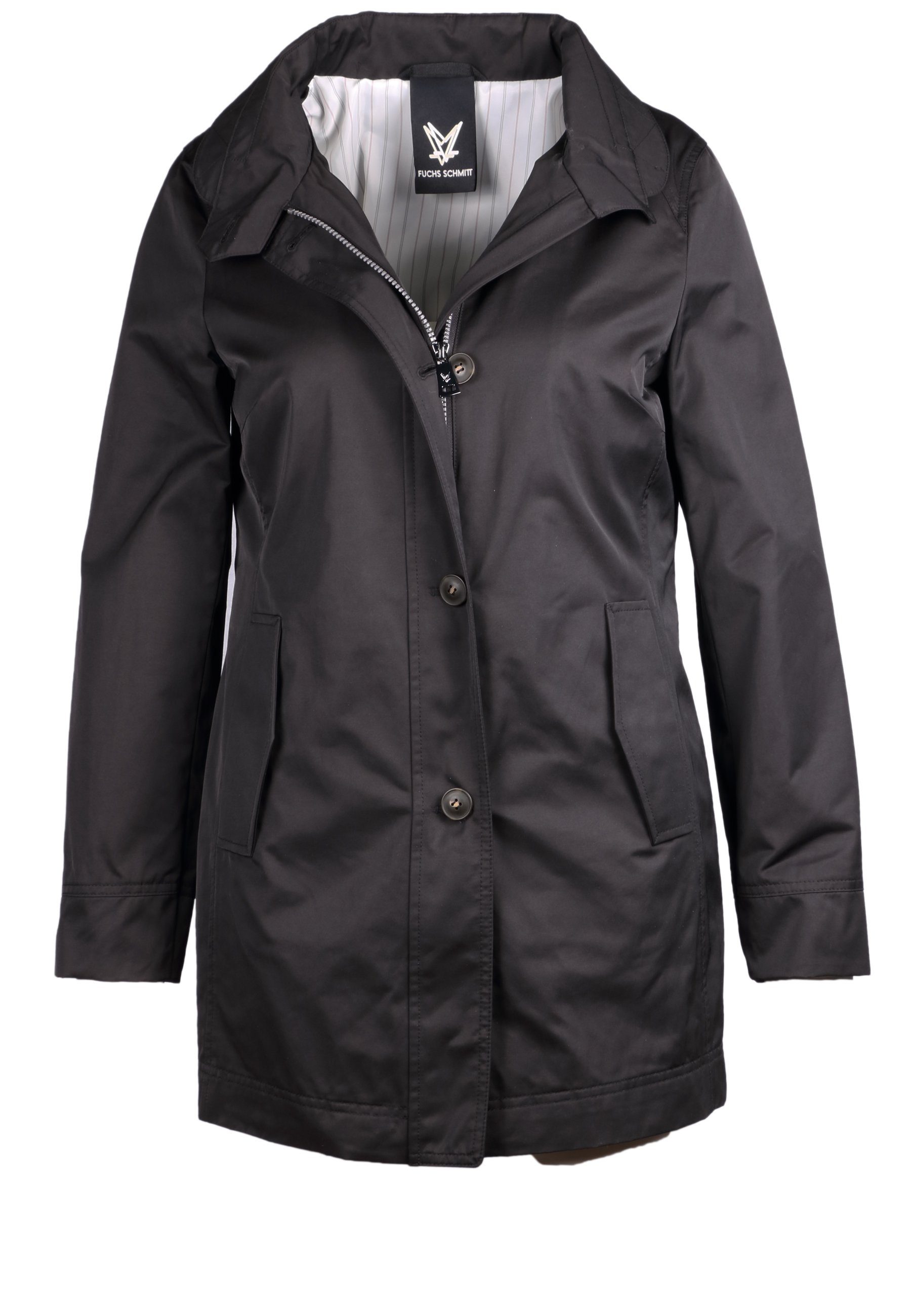 Kurzmantel Fuchs Schmitt City Jacke mit Stehkragen - schwarz