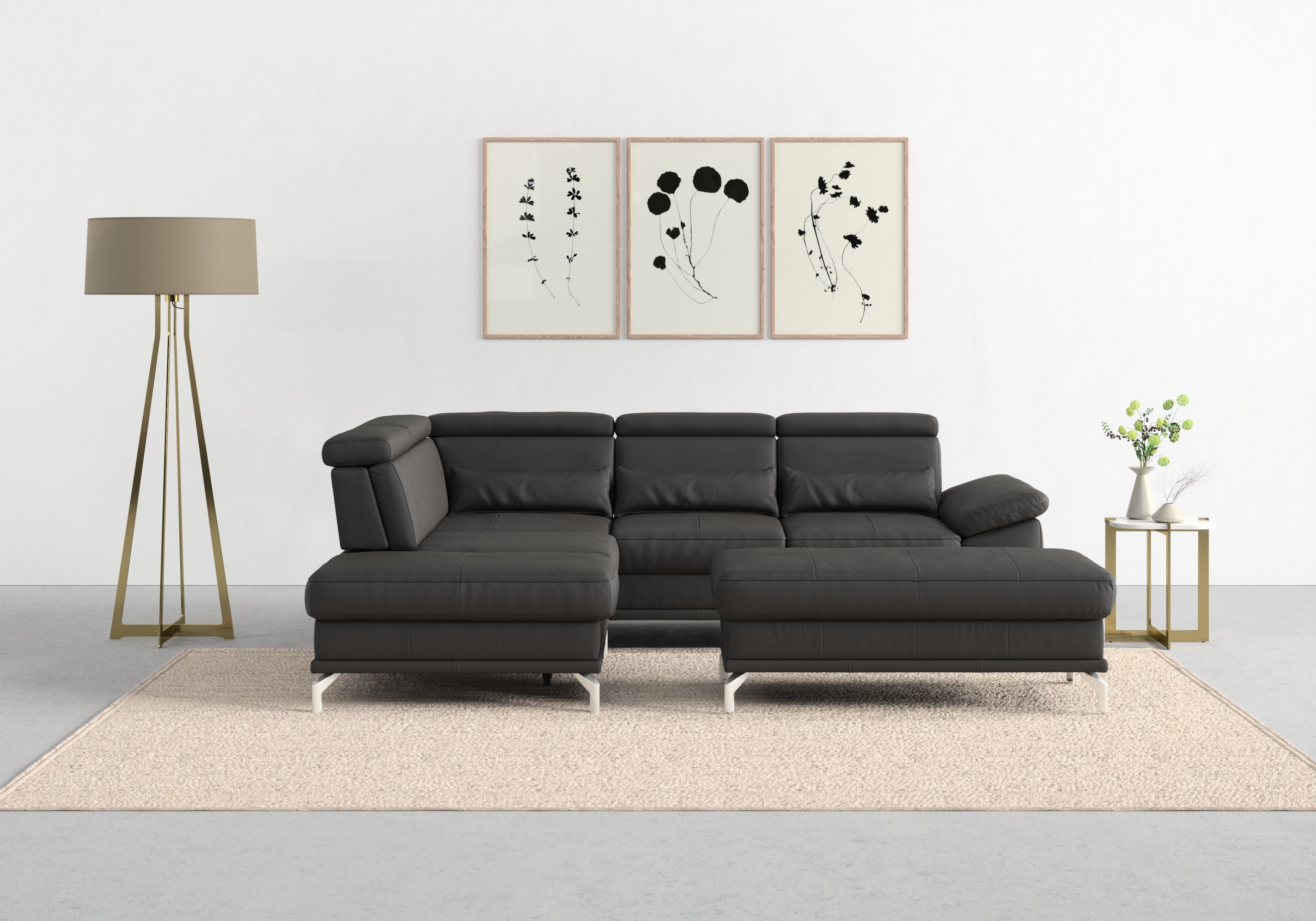 sit&more Ecksofa Cabrio L-Form, mit Sitztiefenverstellung, günstig online kaufen