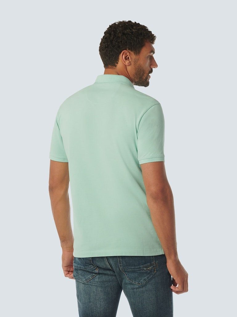 NO EXCESS T-Shirt Polo Pique Garment Dyed Mint