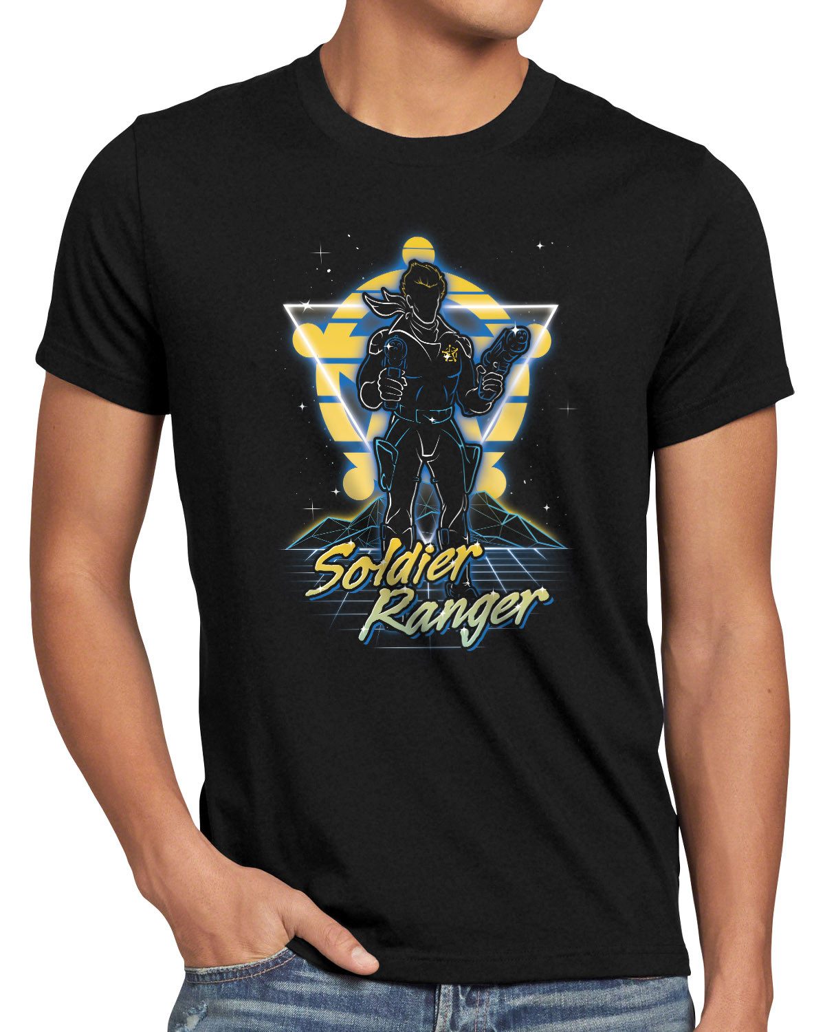 style3 T-Shirt guardians of the galaxy marvel comics cartoon retro 80s neon cosmic