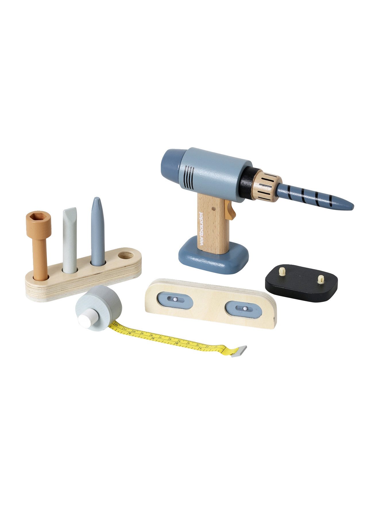 Spielwerkbank Kinder Akkuschrauber-Set, Holz