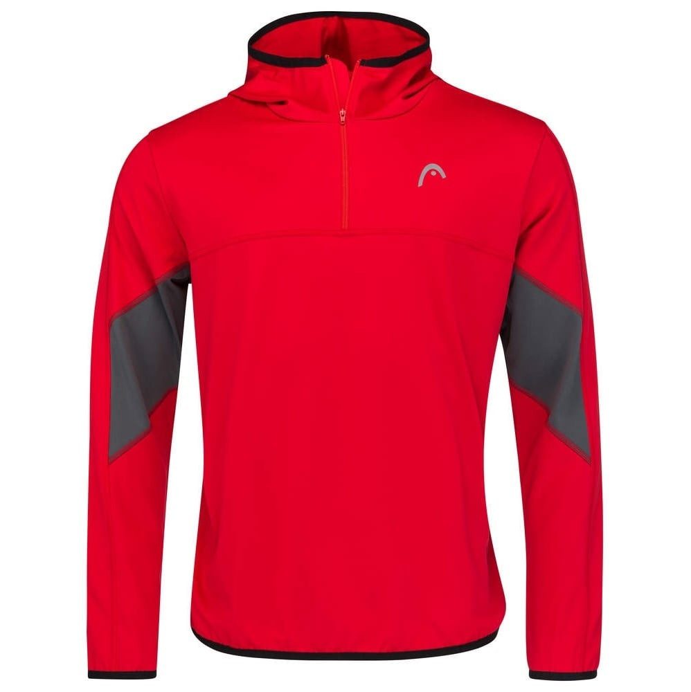 Kapuzenpullover Hoodie mit Kapuze Club Tech Half-Zip rot Herren