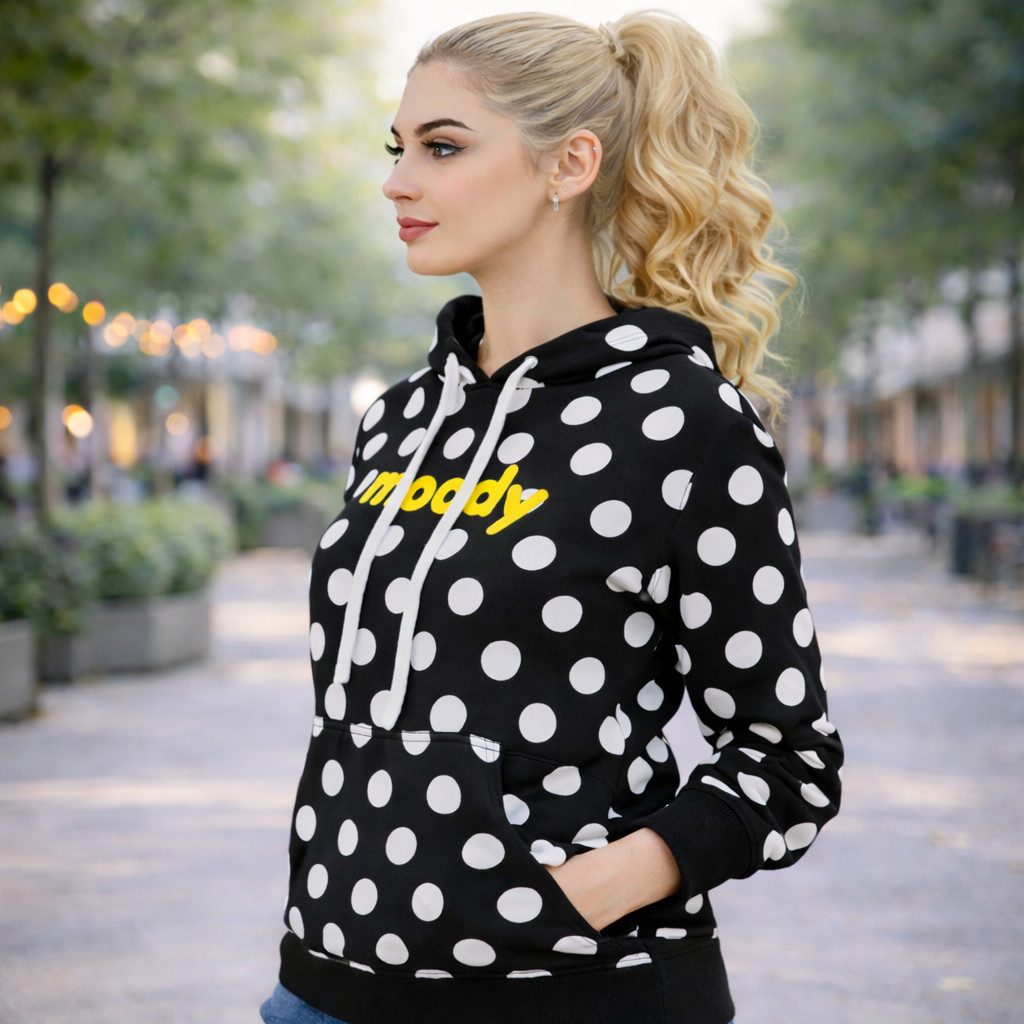 NexGenOutfits Fleecepullover Damen Fleece Kapuzenpullover Pulli Sweatjacke