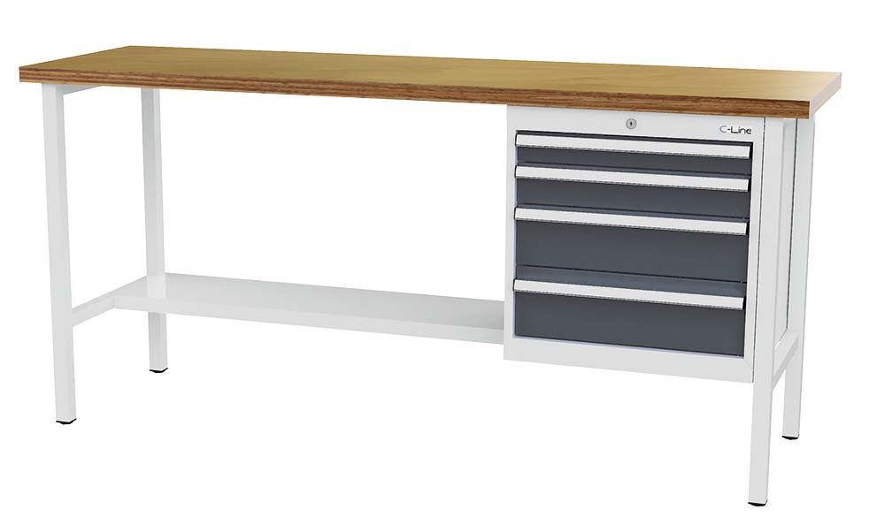 Simplaflex Werkbank Simplaflex Kastenwerkbank mit 4 Выдвижные ящики
