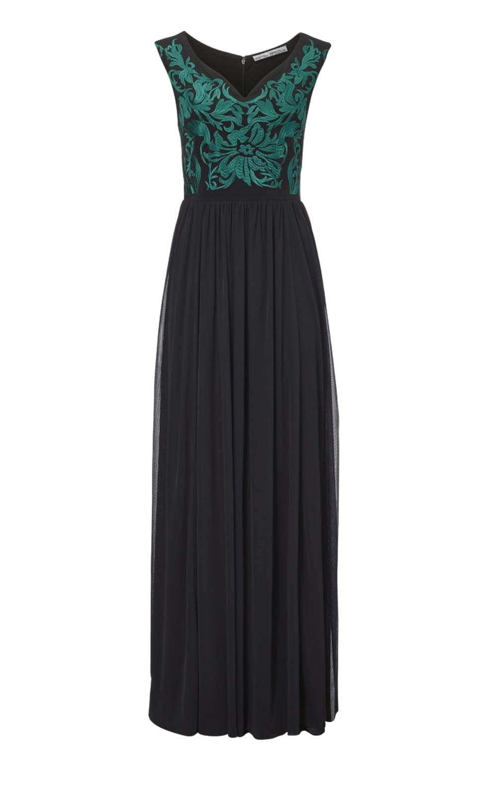 Ashley Brooke by heine Abendkleid Ashley Brooke Damen Designer-Abendkleid,  schwarz-grün