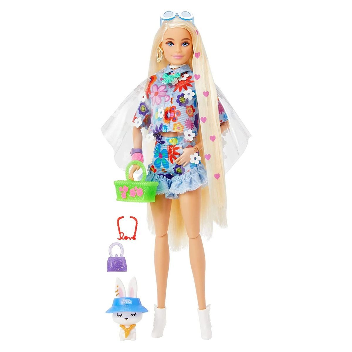Mattel® Anziehpuppe Mattel HDJ45 - Barbie - Extra Puppe Flower Power