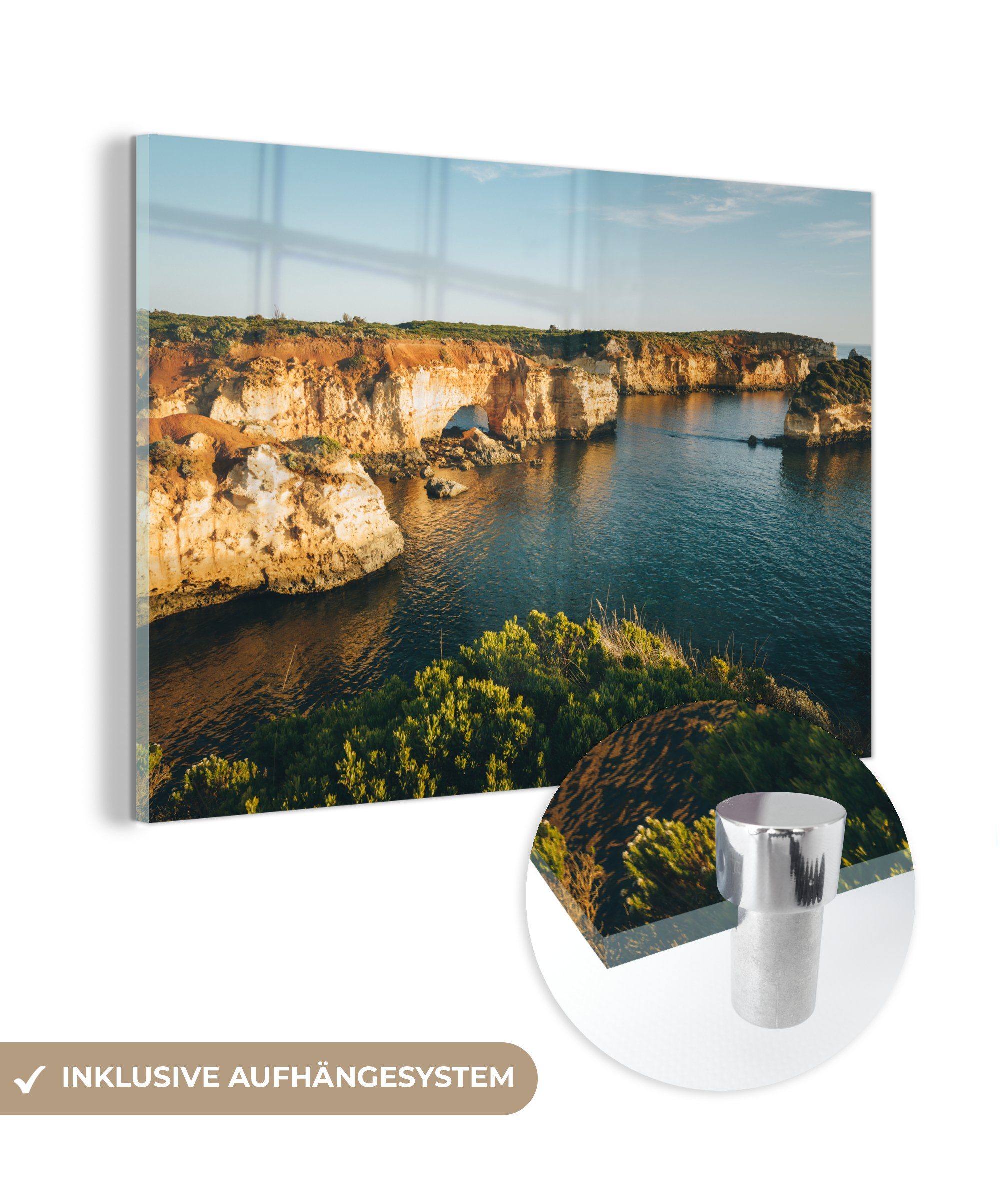 MuchoWow Acrylglasbild Die Bay of Islands in Australien, (1 St), Acrylglasbilder Wohnzimmer & Schlafzimmer