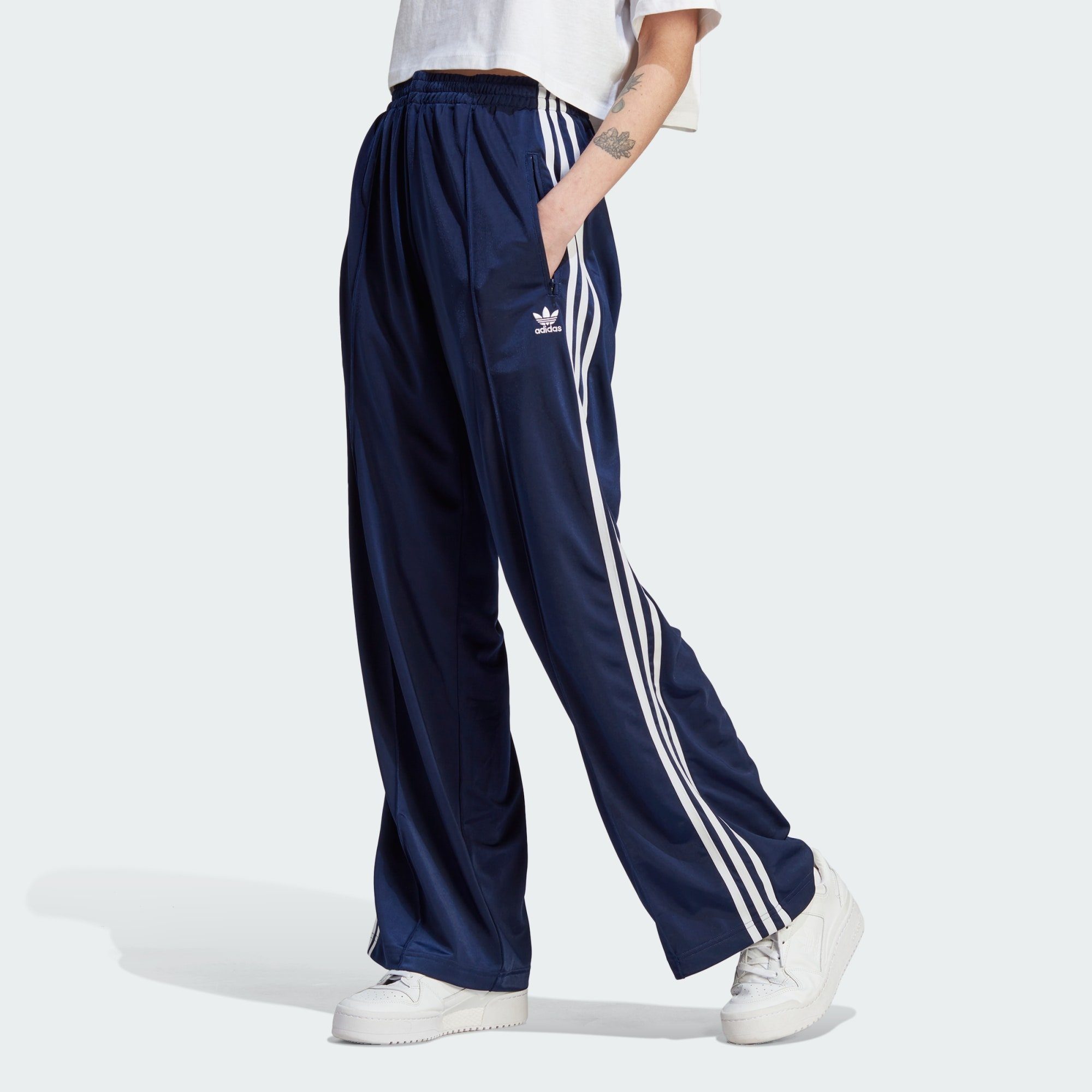 adidas Dark Jogginghose Originals TRAININGSHOSE FIREBIRD Blue LOOSE