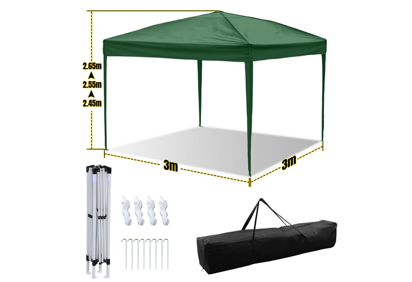Thumbnail - Clanmacy Pavillon Faltpavillon Pavillon Pop Out Gartenzelt UV-Schutz 50+ Faltbar