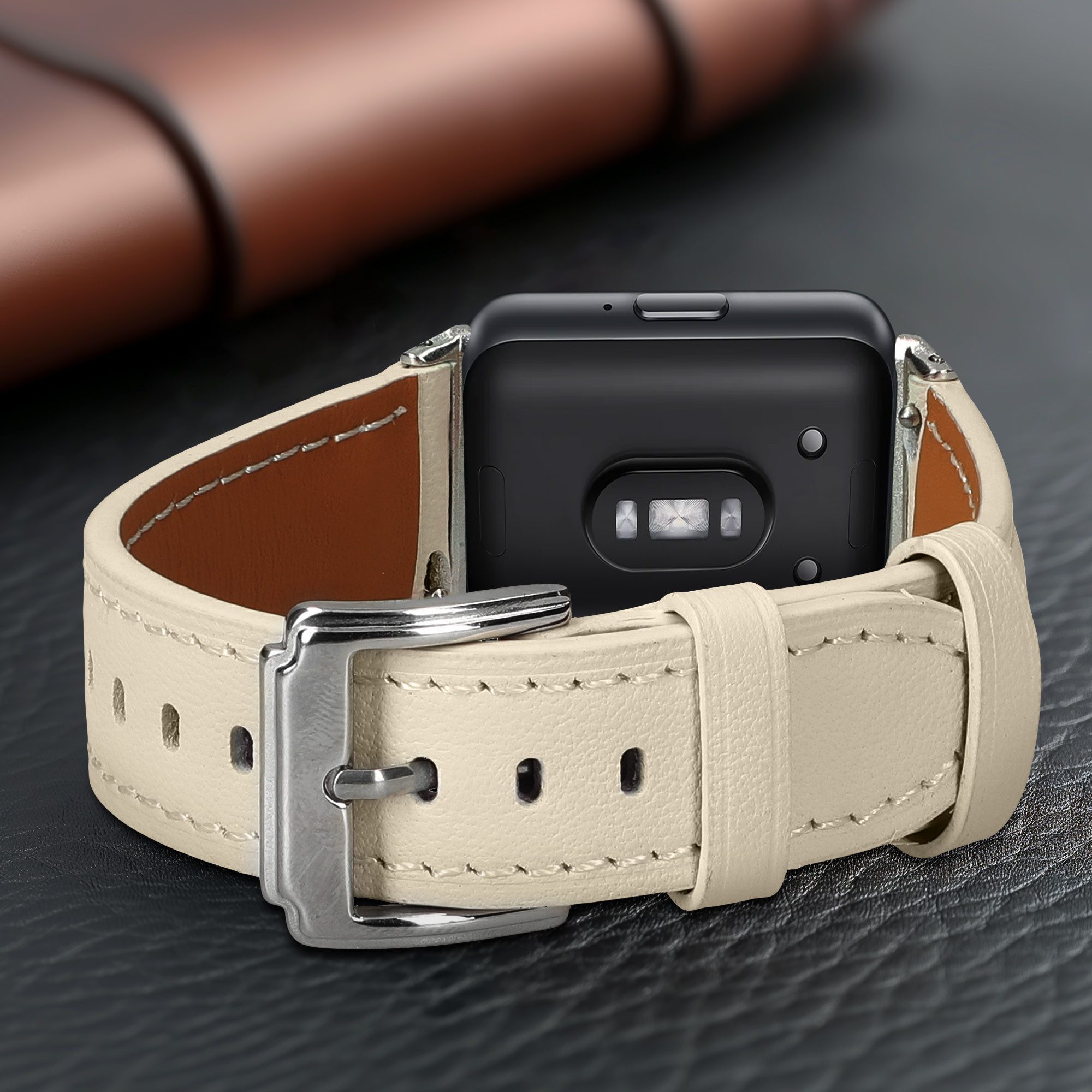 kwmobile Echtleder Armband für Samsung Galaxy Fit 3 Smartwatch, 1-tlg., Ersatzarmband für Fitnesstracker - Wechselarmband Smartwatch