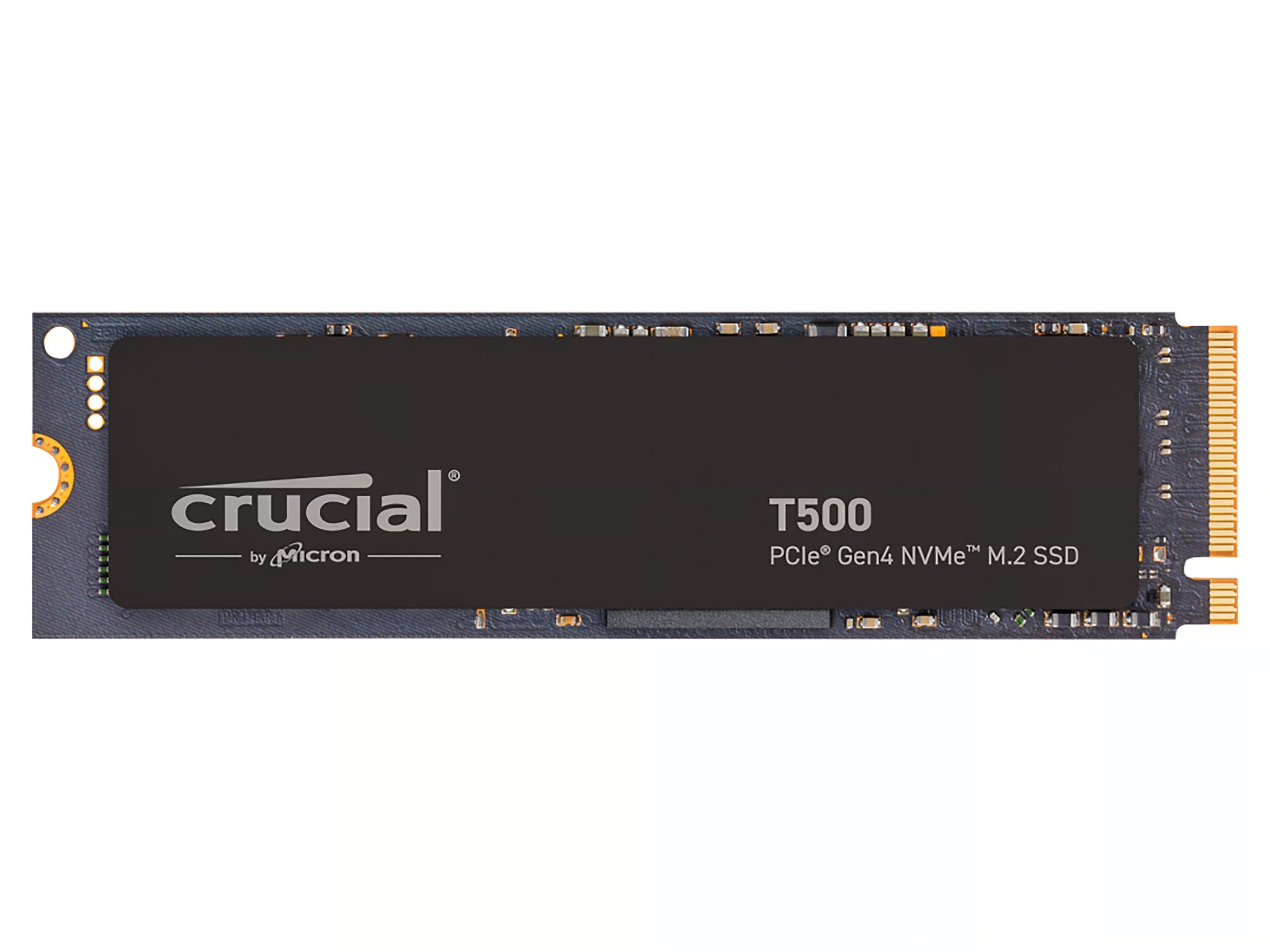 Crucial T500 4TB NVMe SSD Gen4 M.2 2280 4000GB interne SSD (4 TB) M.2" 7000 MB/S Lesegeschwindigkeit, 6900 MB/S Schreibgeschwindigkeit, DirectStorage, TLC NAND, DRAM Cache, Thermal Protection, Gen4