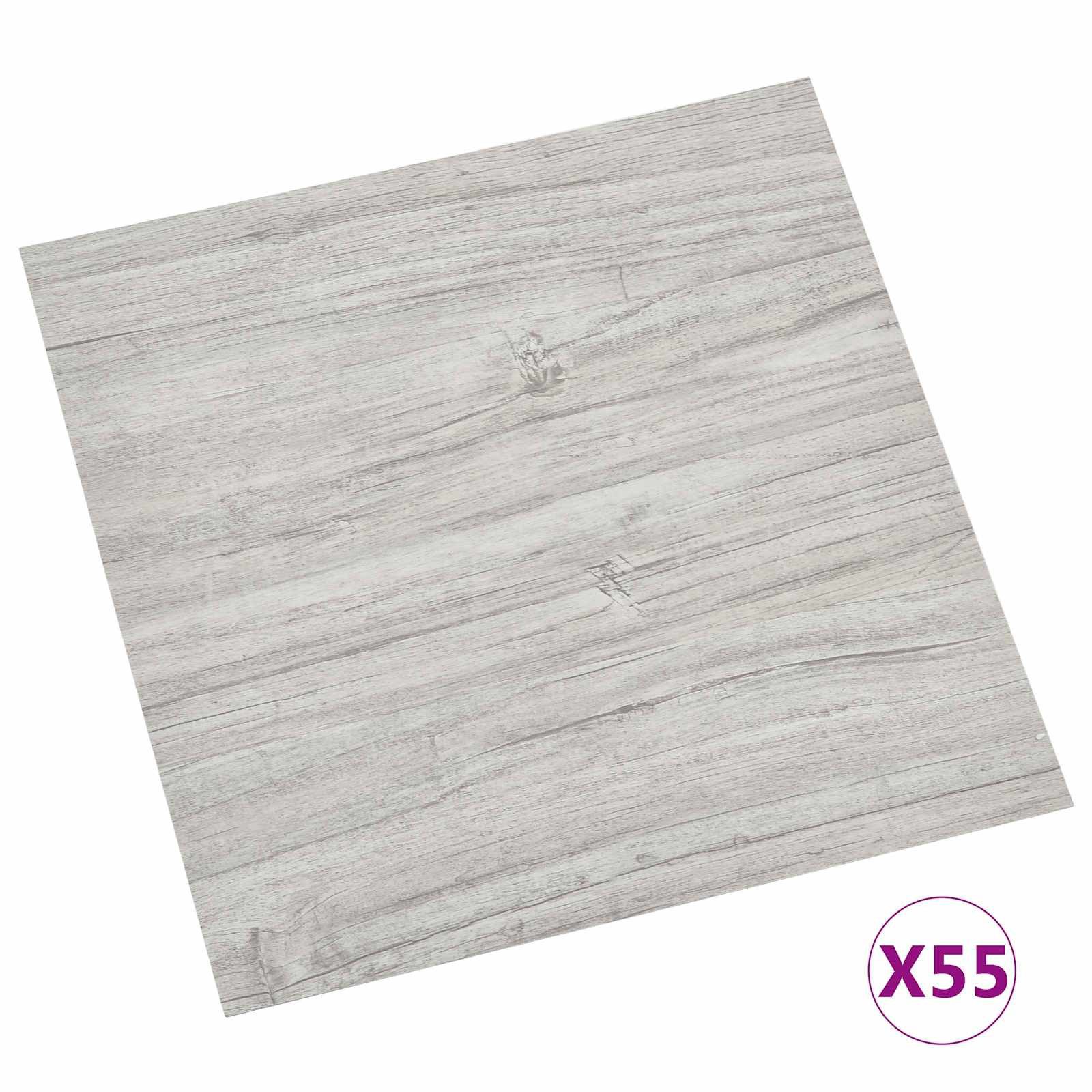 vidaXL Vinyllaminat 5,11 mÂ² Vinyllaminat selbstklebend Laminatboden Bodenbelag 55 Stück h