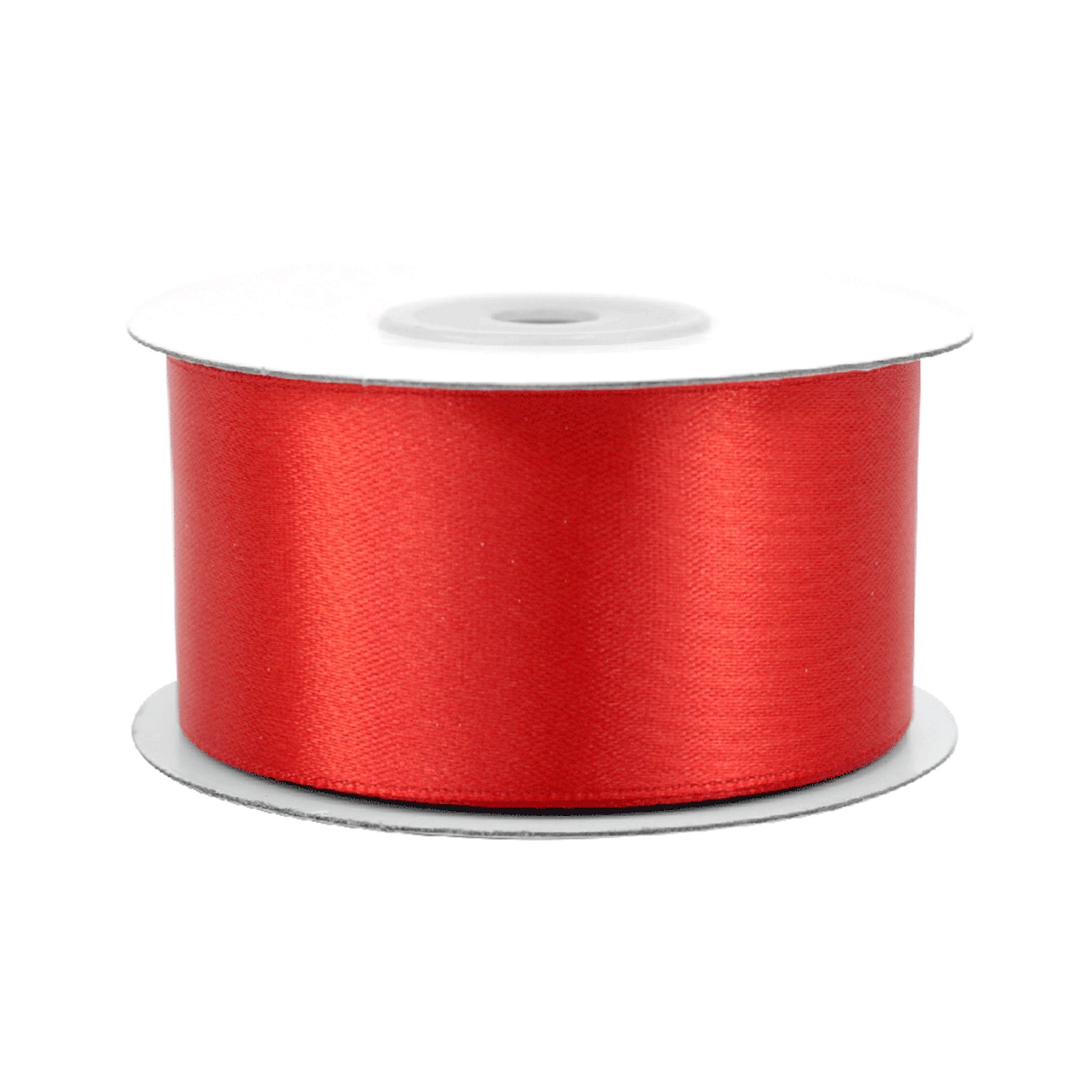 Creativery Satinband, Satinband 38mm x 25m Rolle Rot