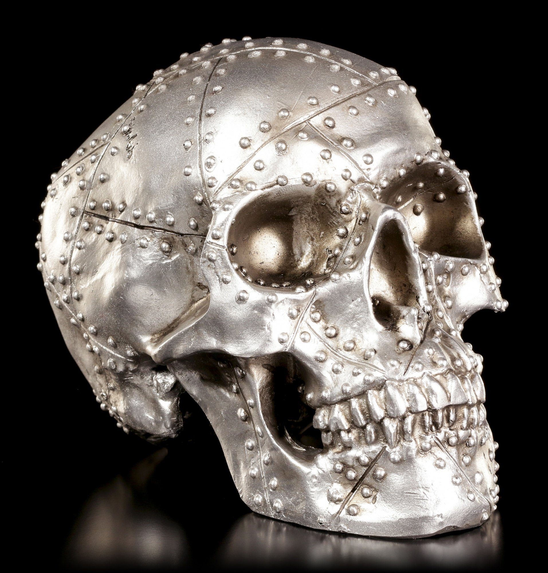 Dekofigur Dekoration - Head - Figuren Gothic GmbH Shop Rivet Metallplatten Totenkopf