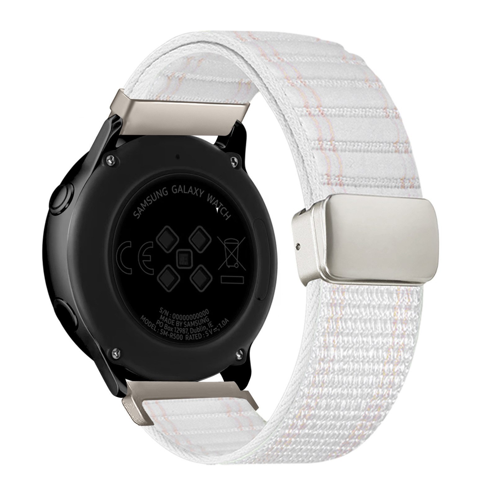 Tec-Expert Smartwatch-Armband für Samsung Galaxy Watch Active 40 mm Armband Ersatz Wechsel Band, Nylon Textil mit Magnetverschluss, stufenlos Verstellbar atmungsaktiv