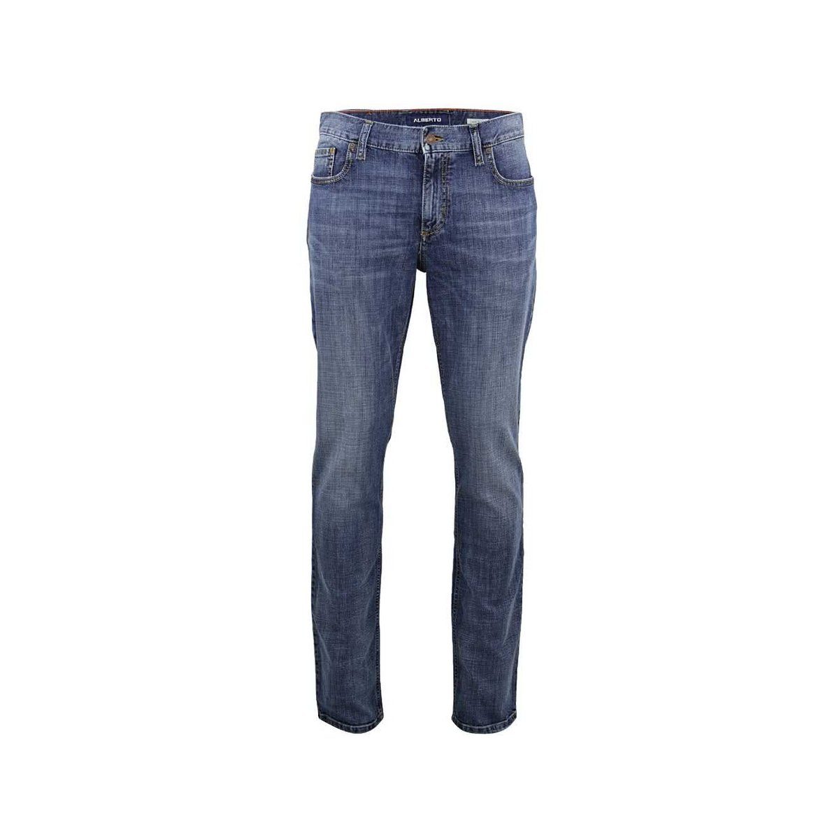 Alberto Straight-Jeans blau regular (1-tlg) sonstige